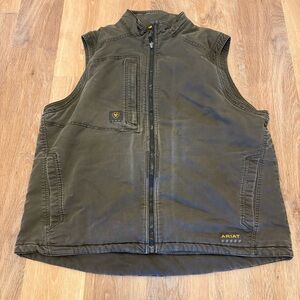 Ariat Rebar Quilted Vest XXL Workwear Outdoor Well Worn Distressed Streetwear